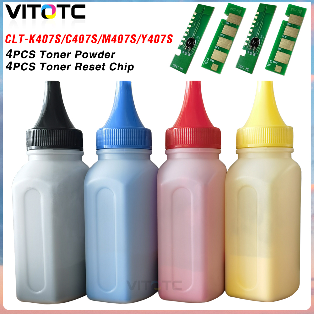 Laser Toner Powder - Комплект чипов для тонер-картриджей CLT-K407S для