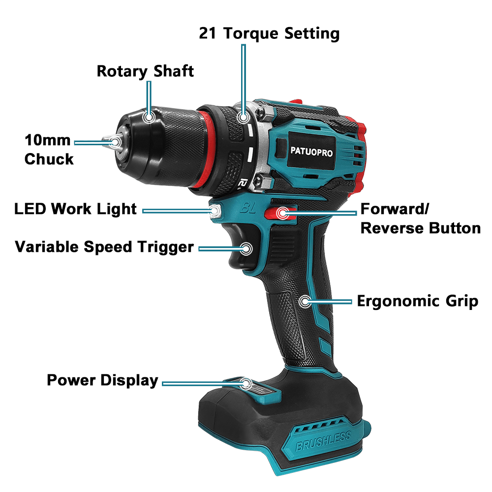 PATUOPRO 21 В Беспроводная бес – обзор и цена Makita Drill Ddf484